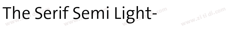 The Serif Semi Light字体转换 The Serif Semi Light字体转换